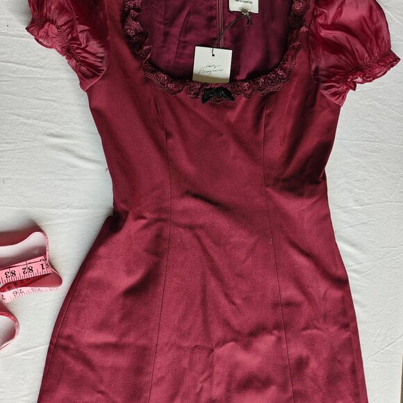 REFORMATION Bunny Dress in Chianti, size 4 - Picture 2 of 7